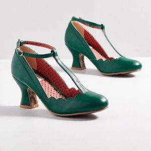 New Bettie Page Heels in Green
